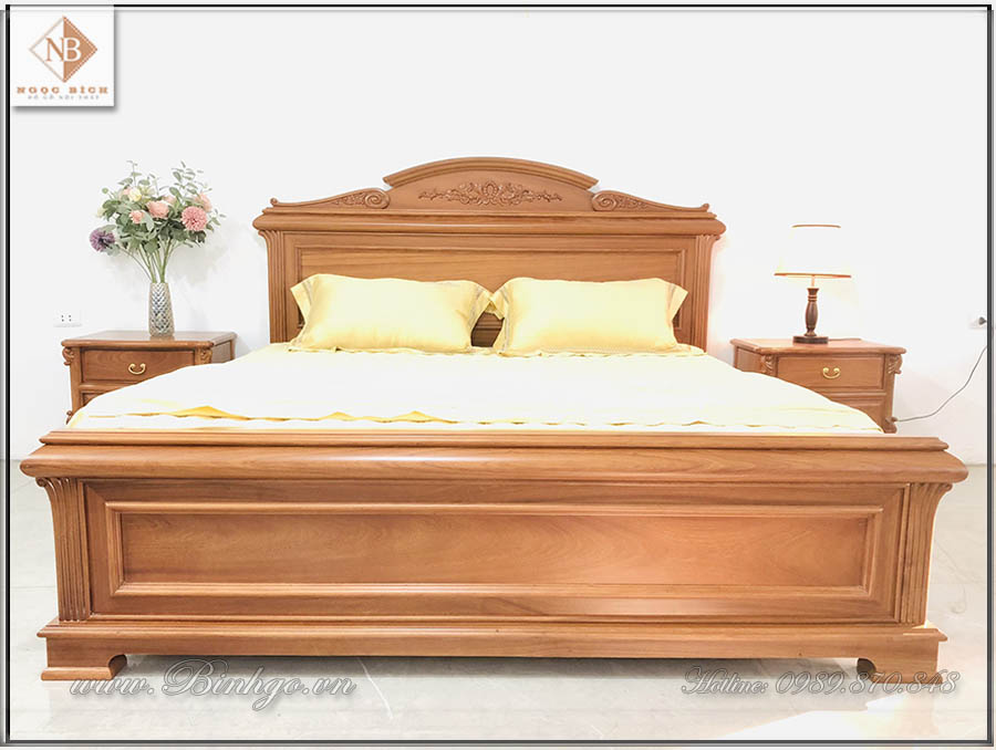Giường ngủ Italy gỗ gõ đỏ mẫu năm 2022. Đã được ra mắt năm 2021. Sản phẩm có kích thước: 1800x200cm, đây là kích thước đệm phổ biển nhất hiện nay
