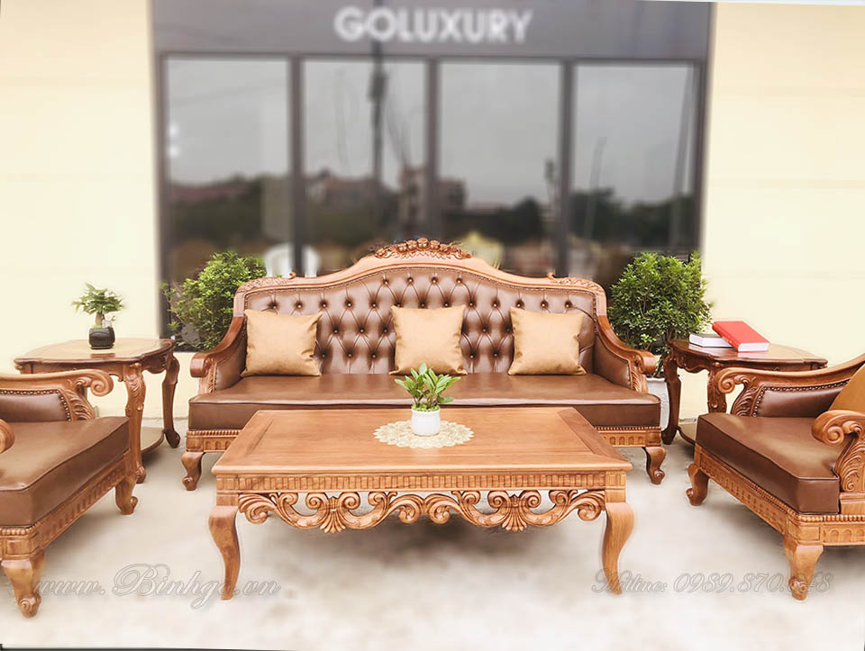Bộ Sofa Tân Cổ Điển tiếp khách phòng làm việc mang lại phong cách riêng cho không gian của bạn