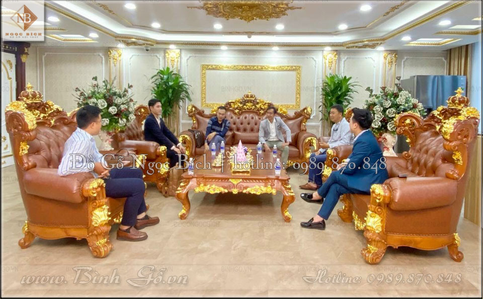 Bộ Sofa Hoàng Gia được khách hàng Tại Sài Gòn đặt mua tại Đồ Gỗ Ngọc Bích