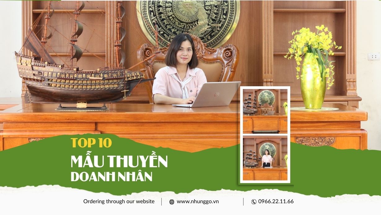 TOP 10 mẫu thuyền gỗ phong thủy đẹp nhất