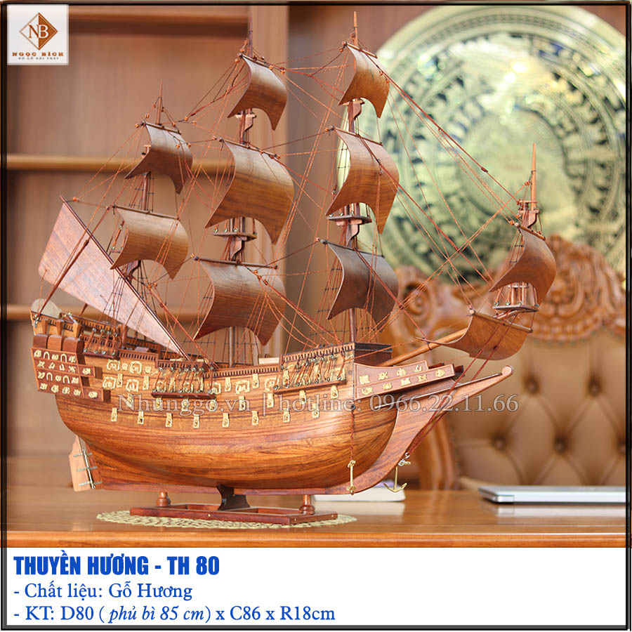 Thuyền buồm mô hình chất liệu gỗ hương giá rẻ nhất thị trường, chất lượng vô cùng đẹp