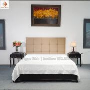 Giường Leonardo chất liệu gỗ Mahogany